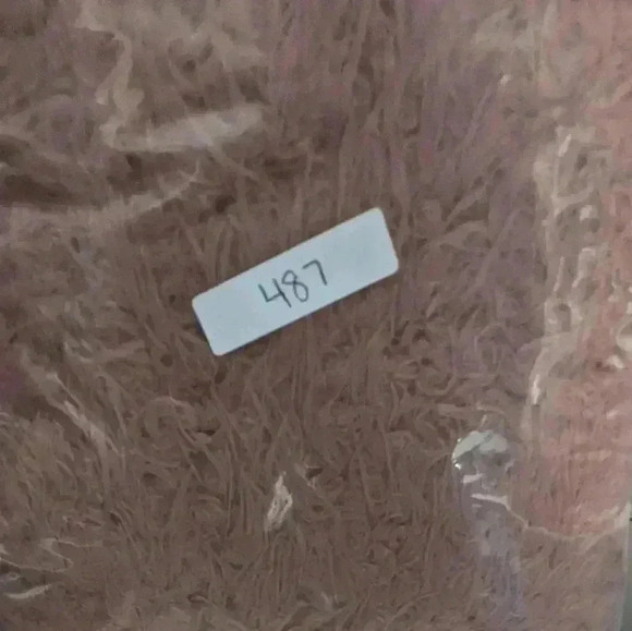 ELLIE KATE Sz S/M Faux Fur Vest. Dust Rose. Front Hook Closure. Open Front - Picture 11 of 11